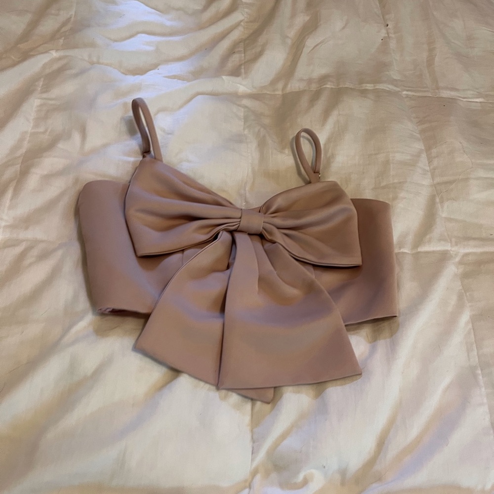 🎀🥀Pastel pink bow top🩰⭐️